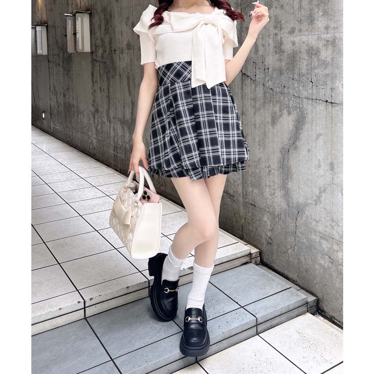12Gリボンオフショル半袖ニット | INGNI  | 詳細画像20 