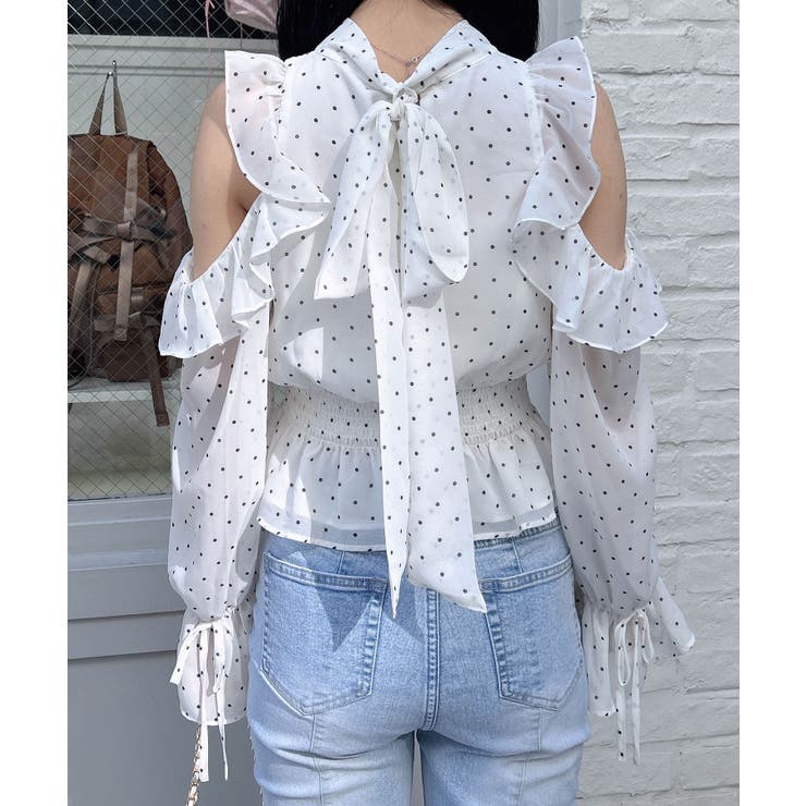 2Wayリボン肩あきフリルブラウス | INGNI  | 詳細画像13 