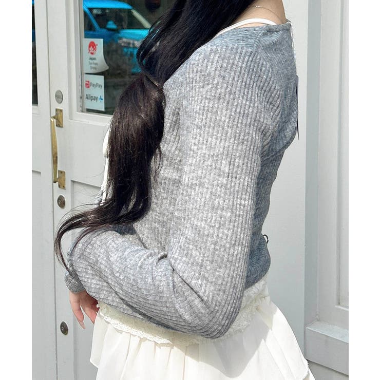 レースレイヤードカーデTOPs | INGNI  | 詳細画像3 