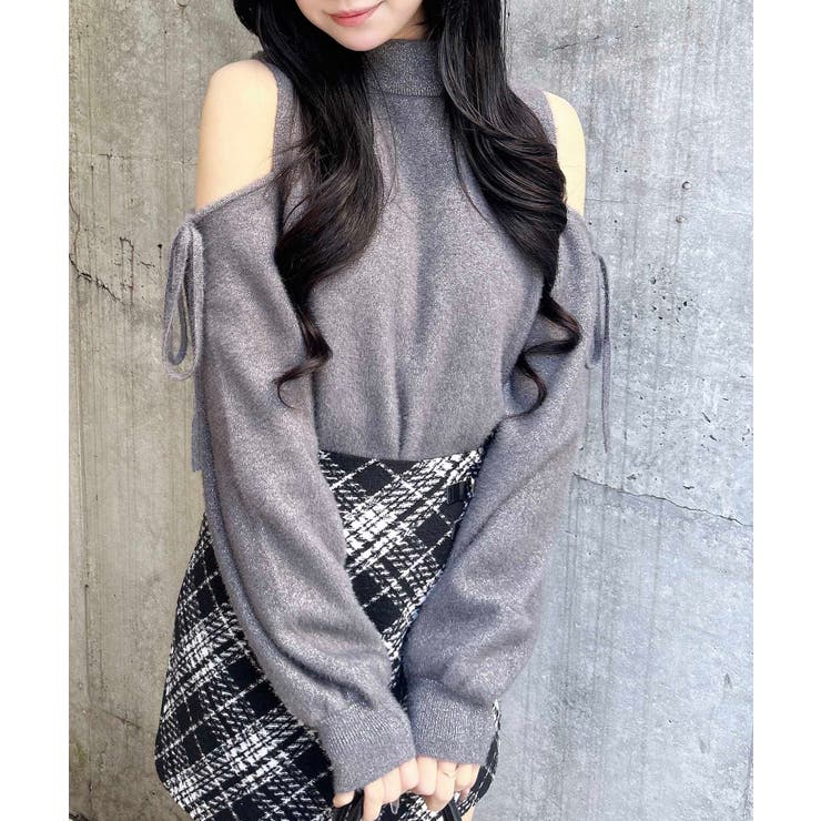 12G肩開きラメフェザーニット | INGNI  | 詳細画像21 