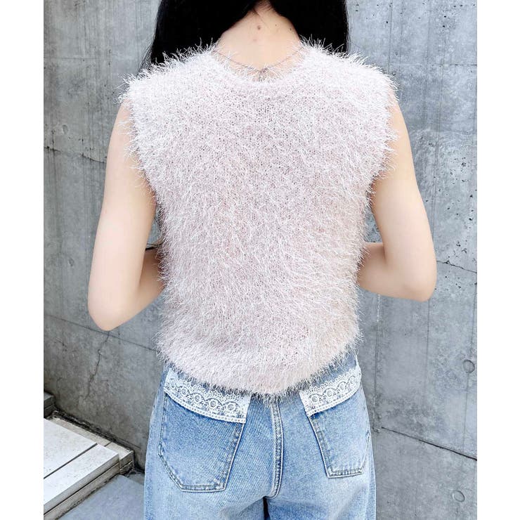 5Gシャギーノースリニット | INGNI  | 詳細画像3 