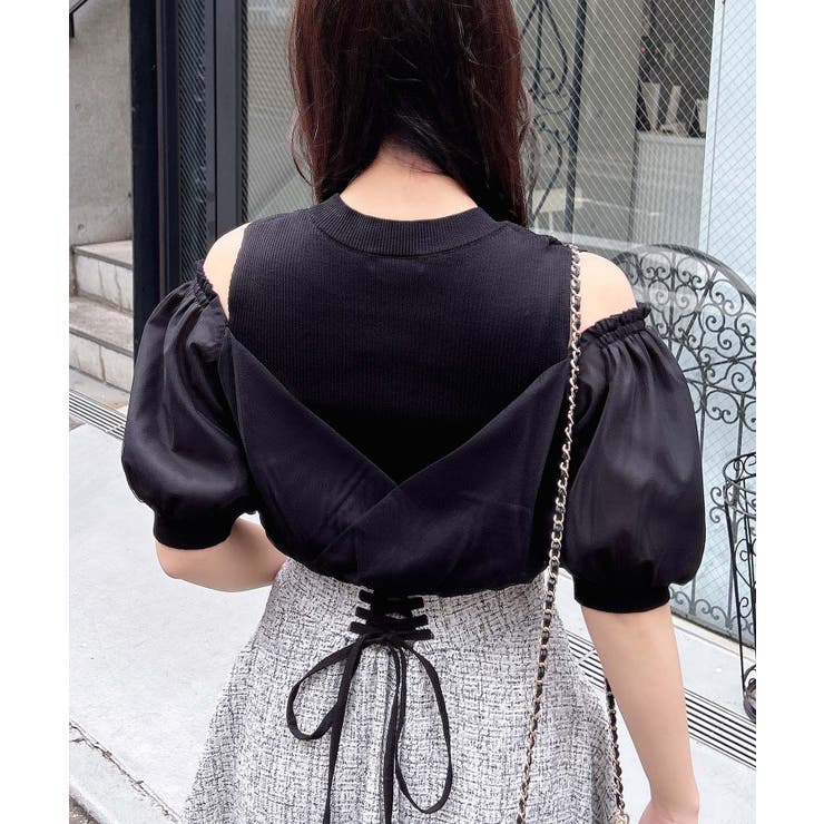 12Gチュールカシュクール半袖ニット | INGNI  | 詳細画像16 