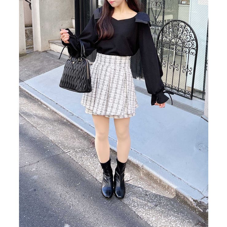 【WEB限定】袖レース＆リボントップス | INGNI  | 詳細画像15 