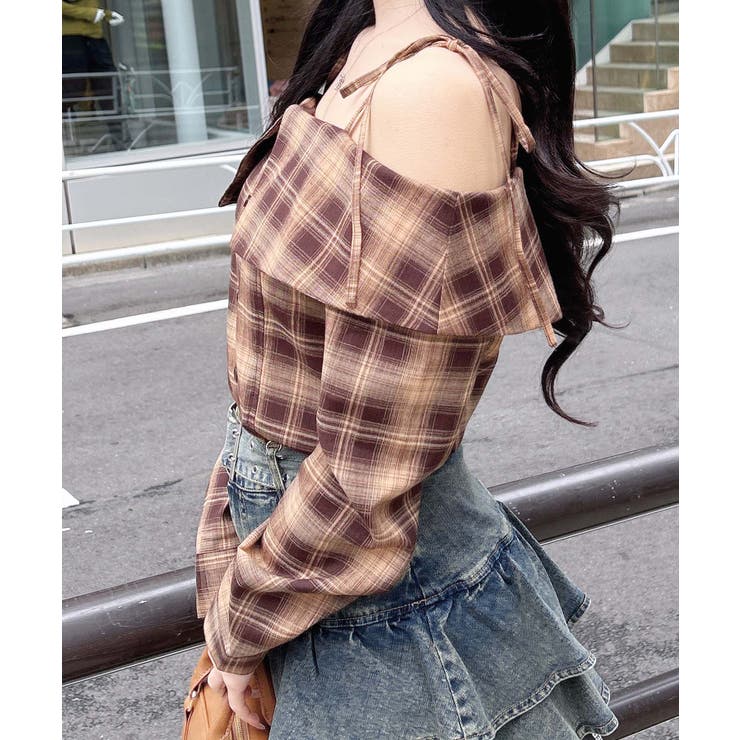 オフショルチェックシャツ | INGNI  | 詳細画像10 