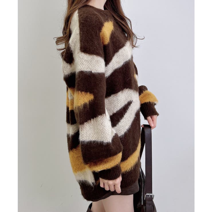 7Gマーブル柄シャギーニット | INGNI  | 詳細画像15 