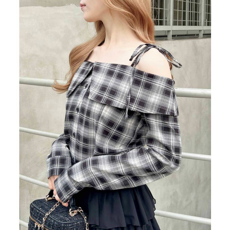 オフショルチェックシャツ | INGNI  | 詳細画像3 