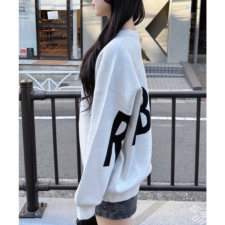 12G BackBIGロゴチュニックニット | INGNI  | 詳細画像4 