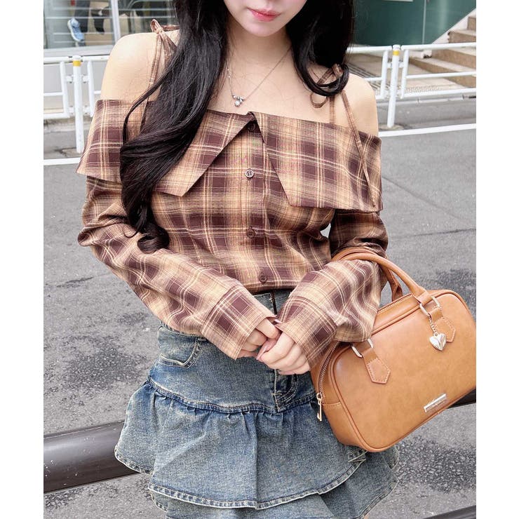 オフショルチェックシャツ | INGNI  | 詳細画像9 