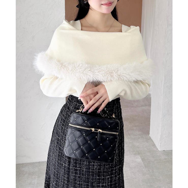 12Gファー付ケープニット | INGNI  | 詳細画像3 