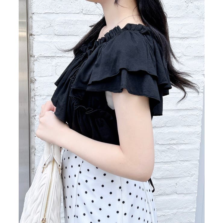 【WEB限定】オフショルフリルトップス | INGNI  | 詳細画像15 