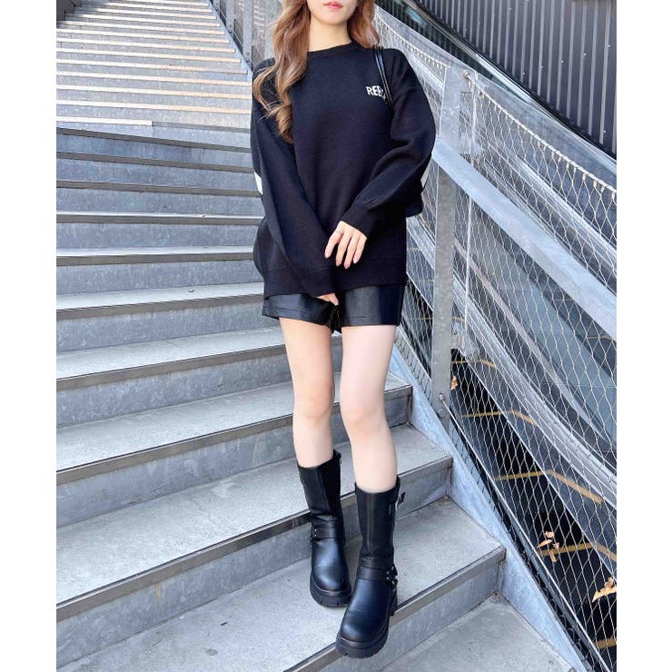 12G BackBIGロゴチュニックニット | INGNI  | 詳細画像12 