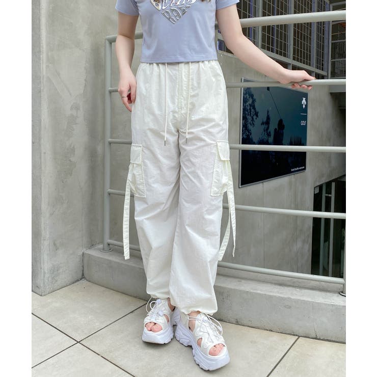 サイドストラップナイロンカーゴパンツ | INGNI  | 詳細画像10 