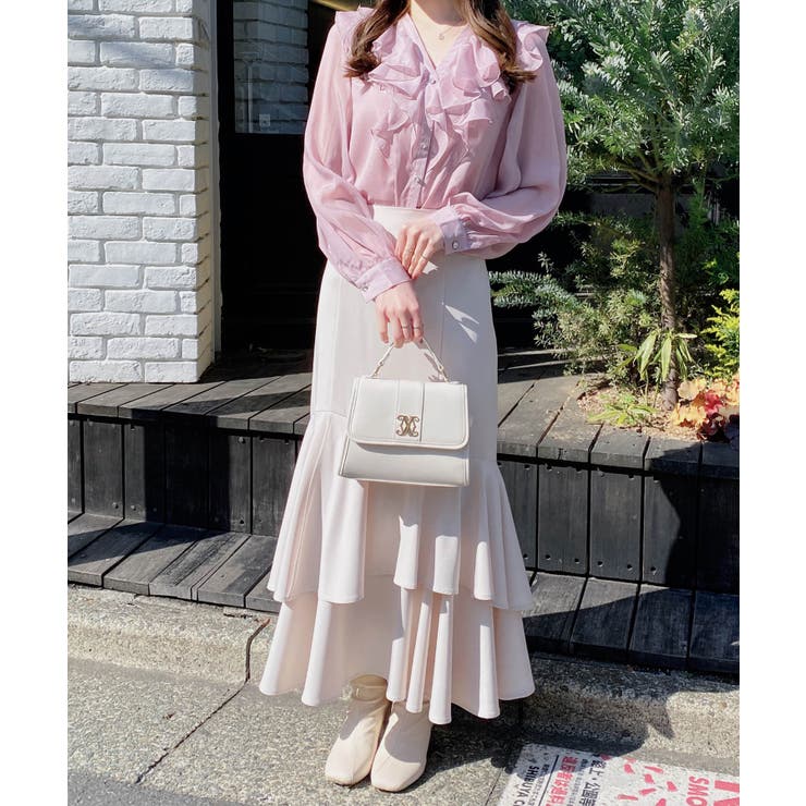 装飾釦ラメシアーフリルブラウス | INGNI  | 詳細画像22 