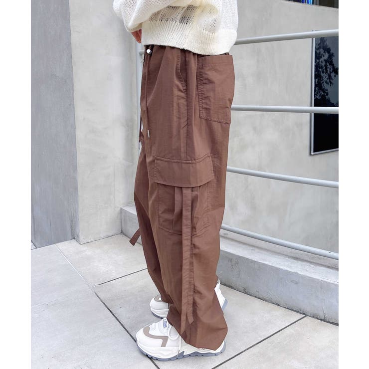 サイドストラップナイロンカーゴパンツ | INGNI  | 詳細画像14 