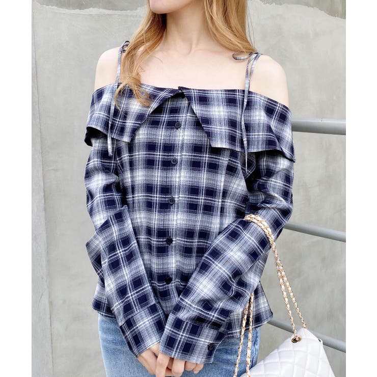 オフショルチェックシャツ | INGNI  | 詳細画像13 