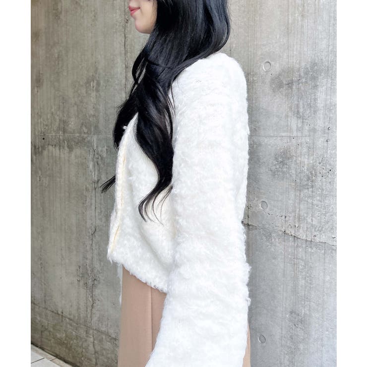 5G 2wayカールシャギーニットカーディガン | INGNI  | 詳細画像3 