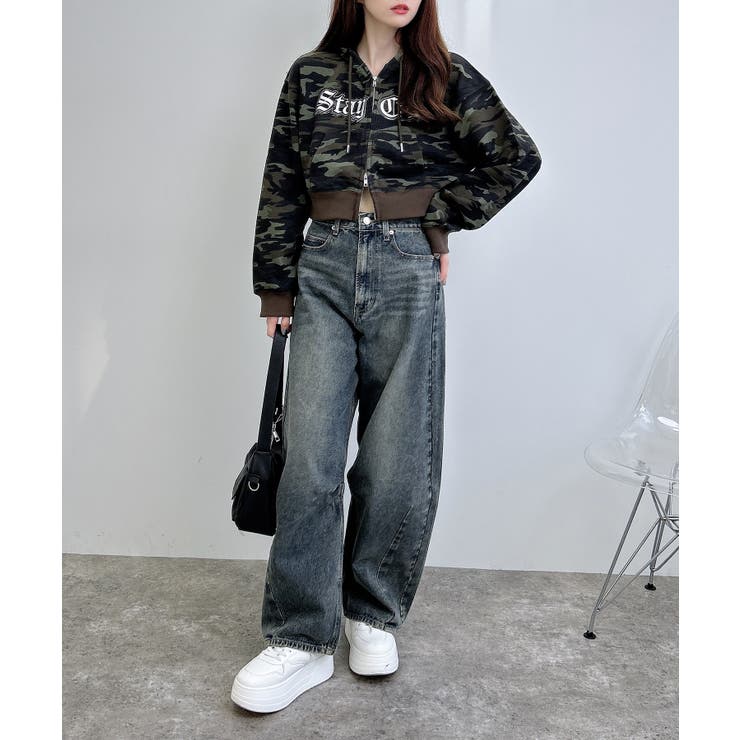 ロゴZIP裏毛ショートパーカー | INGNI  | 詳細画像18 