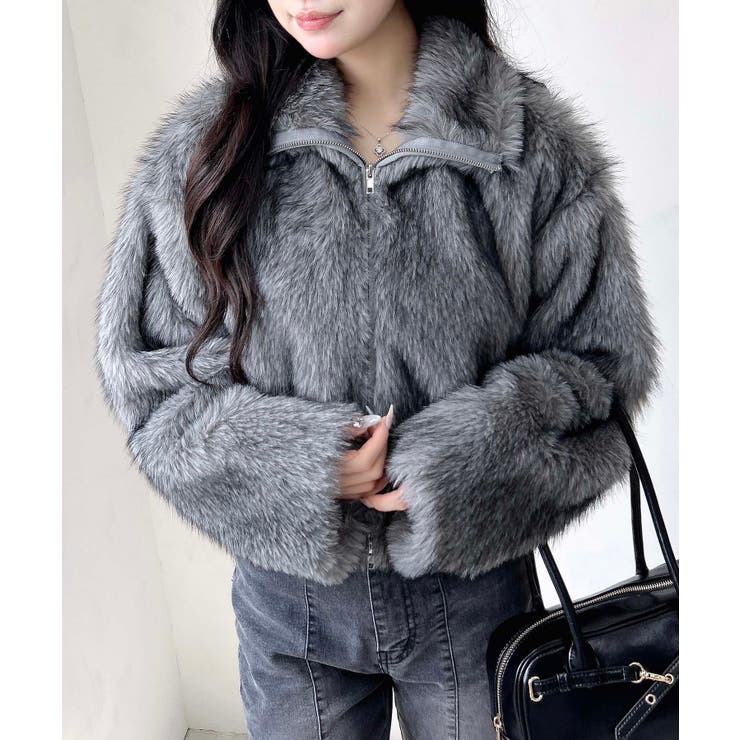 スタンドカラーエコファーコート | INGNI  | 詳細画像16 