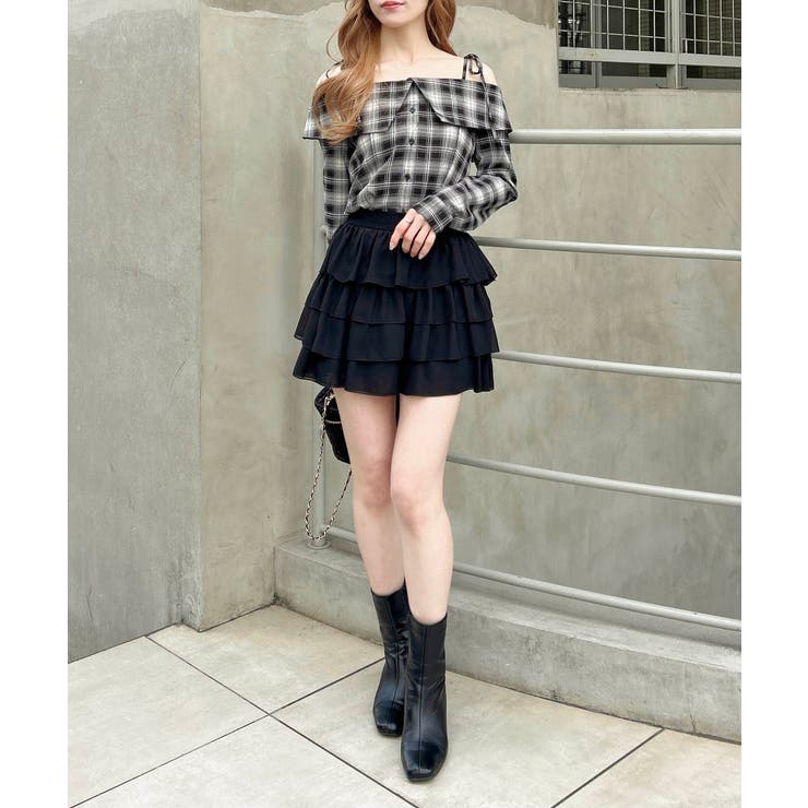 オフショルチェックシャツ | INGNI  | 詳細画像6 