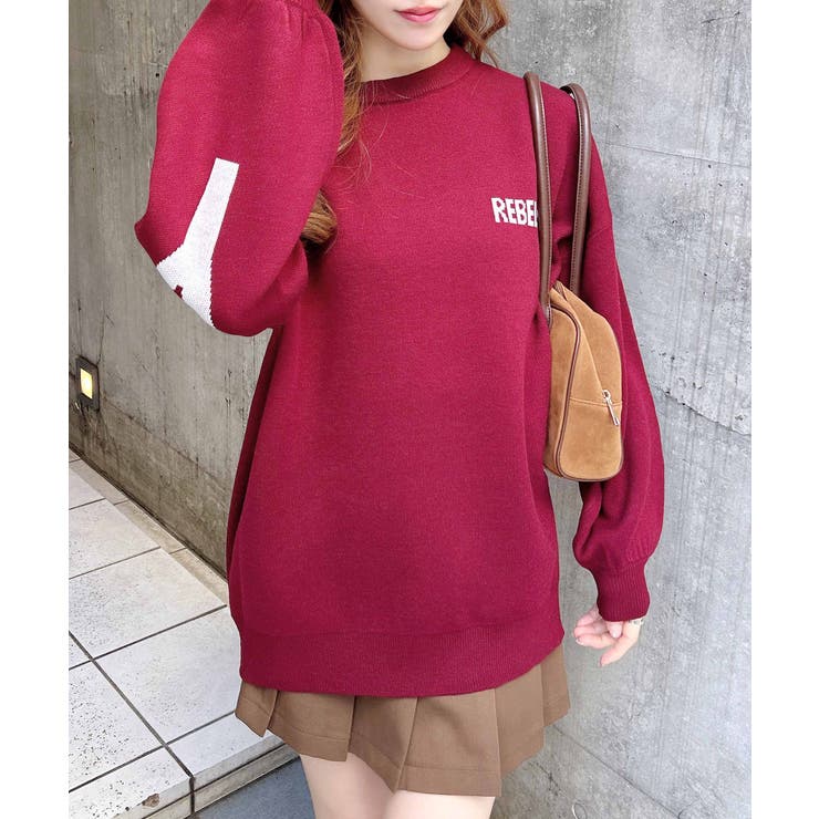 12G BackBIGロゴチュニックニット | INGNI  | 詳細画像21 