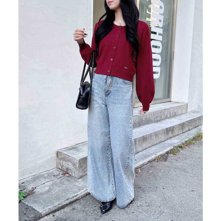 12Gプレート付ニットカーディガン | INGNI  | 詳細画像30 