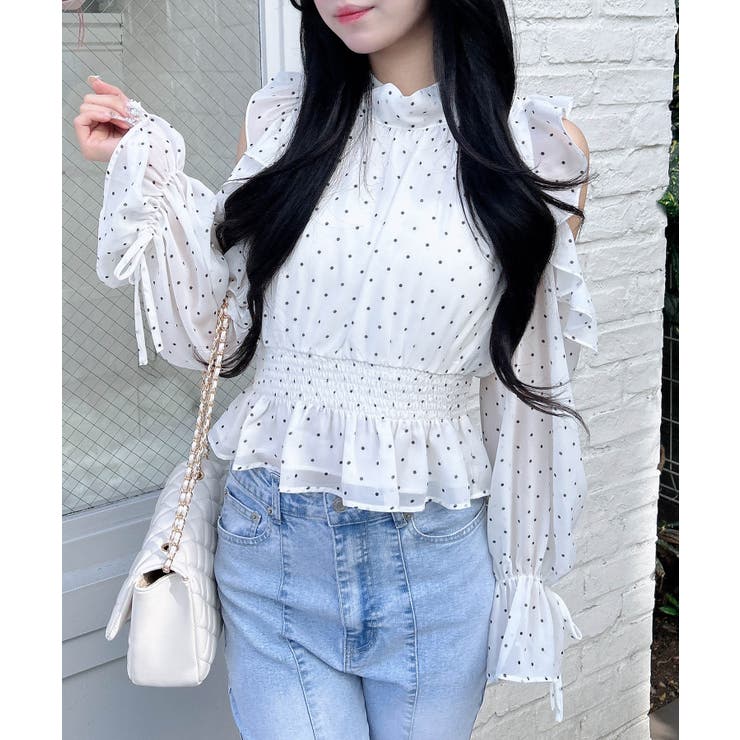 2Wayリボン肩あきフリルブラウス | INGNI  | 詳細画像9 