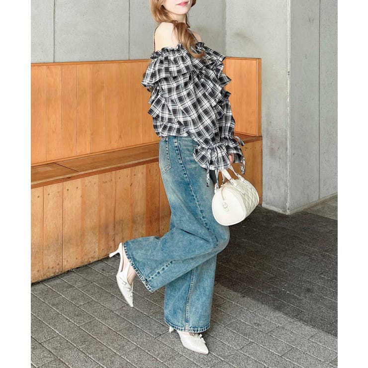 クロスフリルオフショルブラウス | INGNI  | 詳細画像13 