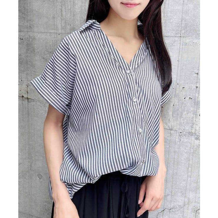 多種ボタン後ろレースアップタケノコシャツ | INGNI  | 詳細画像26 