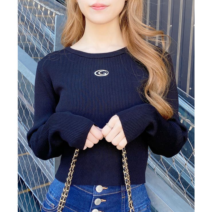 12Gメタルプリントリブニット | INGNI  | 詳細画像22 