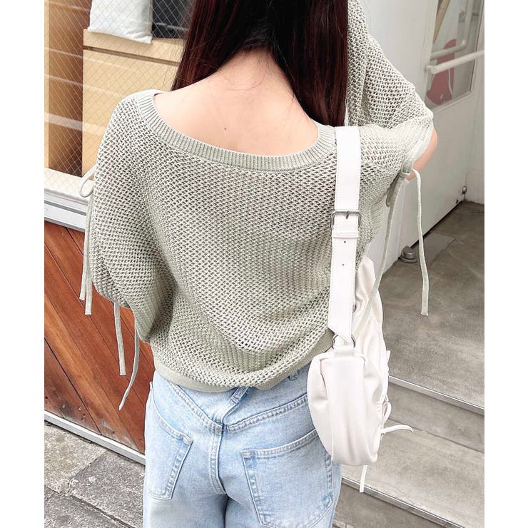 7Gメッシュショルダースリットリボンニット | INGNI  | 詳細画像22 