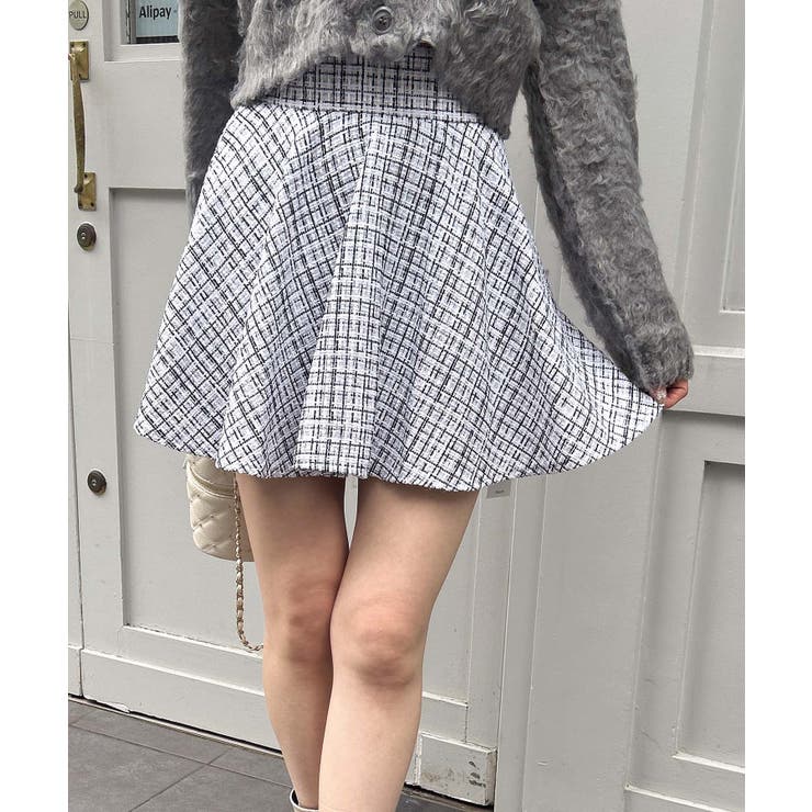 バックリボンツイードフレアスカパン | INGNI  | 詳細画像2 