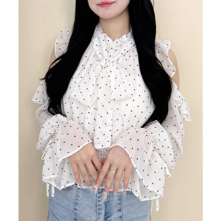 2Wayリボン肩あきフリルブラウス | INGNI  | 詳細画像14 