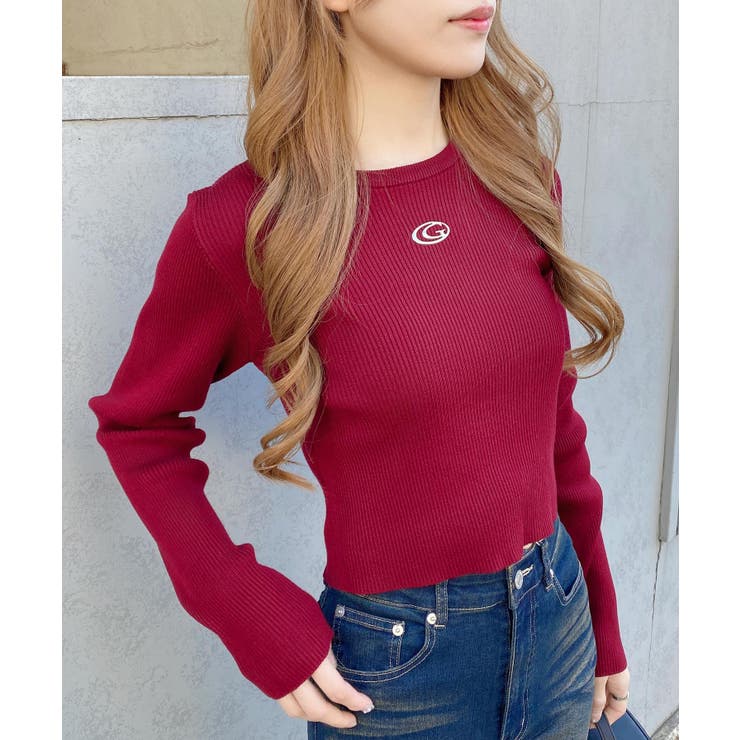 12Gメタルプリントリブニット | INGNI  | 詳細画像13 