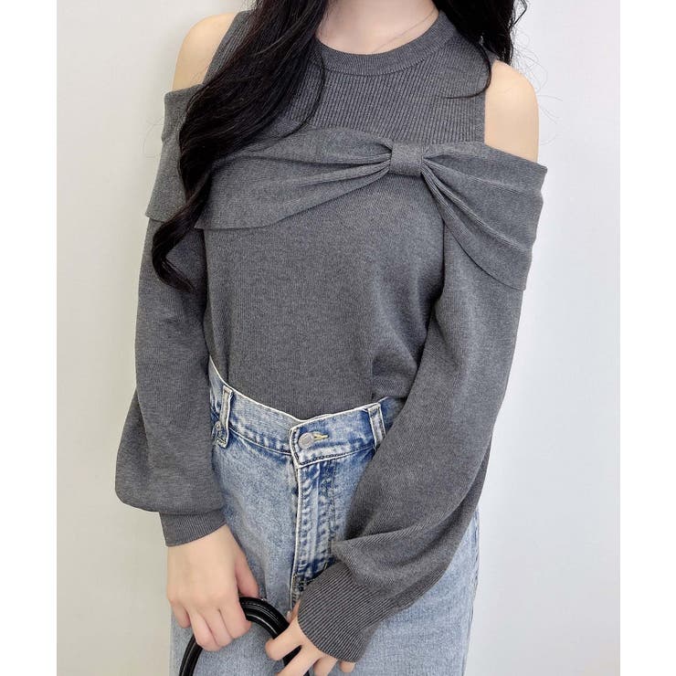 12G肩開きリボンニット | INGNI  | 詳細画像20 