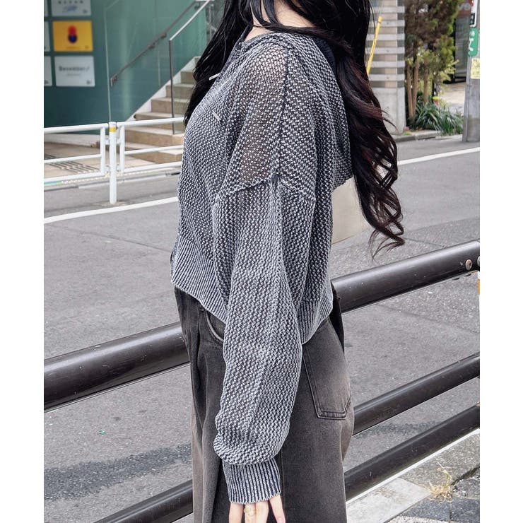 7Gメッシュニットパーカー | INGNI  | 詳細画像4 