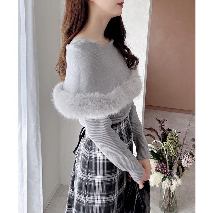 12Gファー付ケープニット | INGNI  | 詳細画像10 