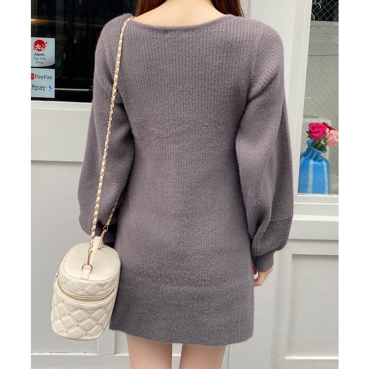 12Gフェザーデコルテオープンニットワンピ | INGNI  | 詳細画像11 