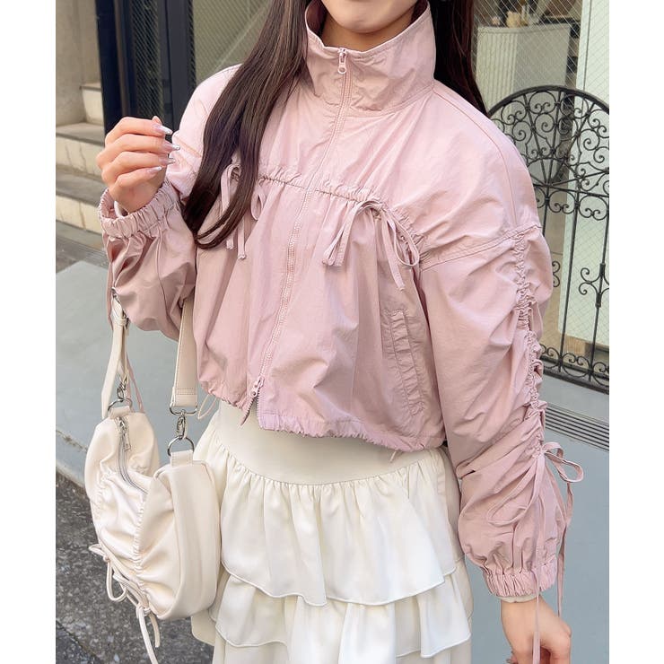 ドロストリボンナイロンブルゾン | INGNI  | 詳細画像12 