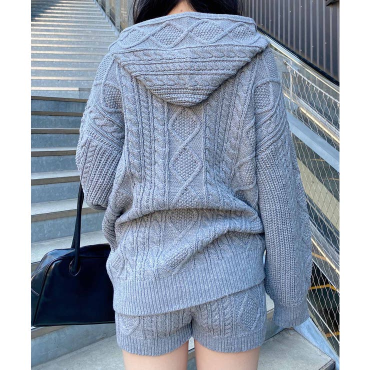 ケーブルBIGニットパーカー | INGNI  | 詳細画像20 