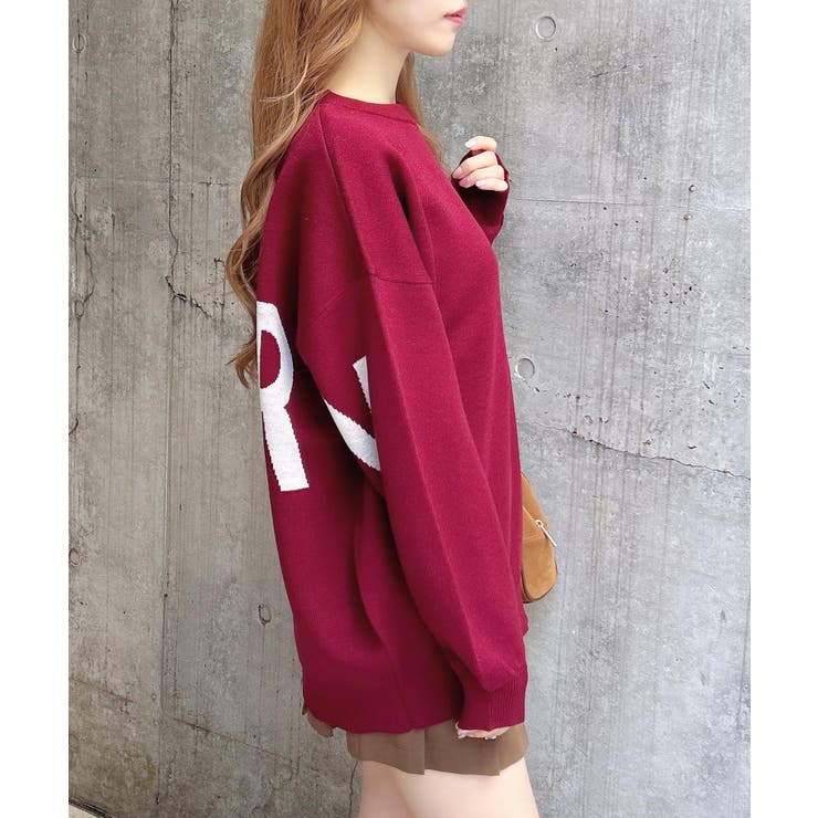 12G BackBIGロゴチュニックニット | INGNI  | 詳細画像22 