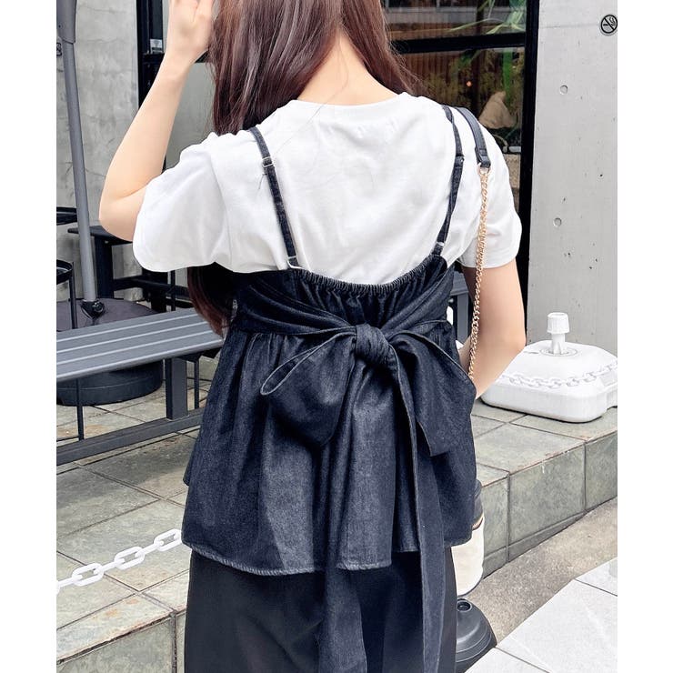 【WEB限定】２WAYリボンデニムキャミ | INGNI  | 詳細画像6 
