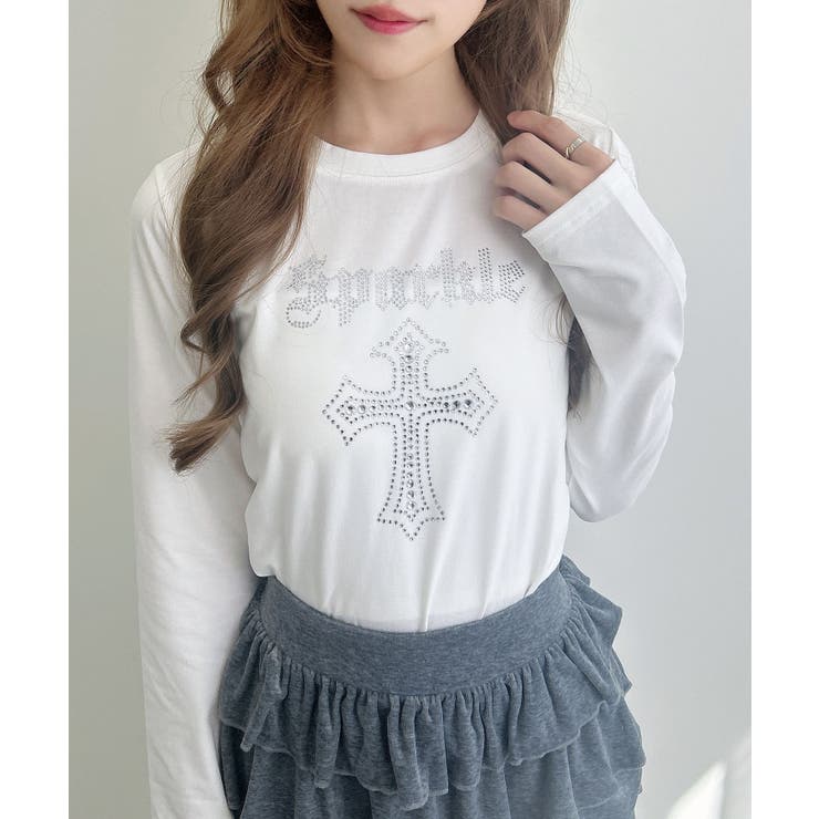 ラインストーンクロスロンティー | INGNI  | 詳細画像1 