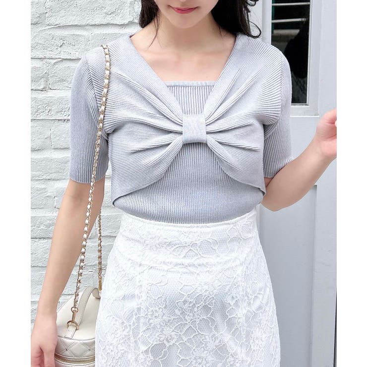 【WEB限定】リボンレイヤード風ニット | INGNI  | 詳細画像11 