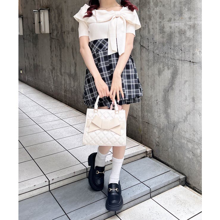 12Gリボンオフショル半袖ニット | INGNI  | 詳細画像19 
