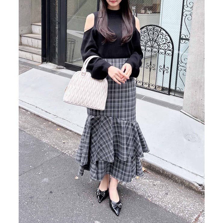 ★送料・関税込★eyeye★CHECK KNIT MINI BAG★ チェックニットミニバッグ - EYEYE | 60% - アジアファッション通販