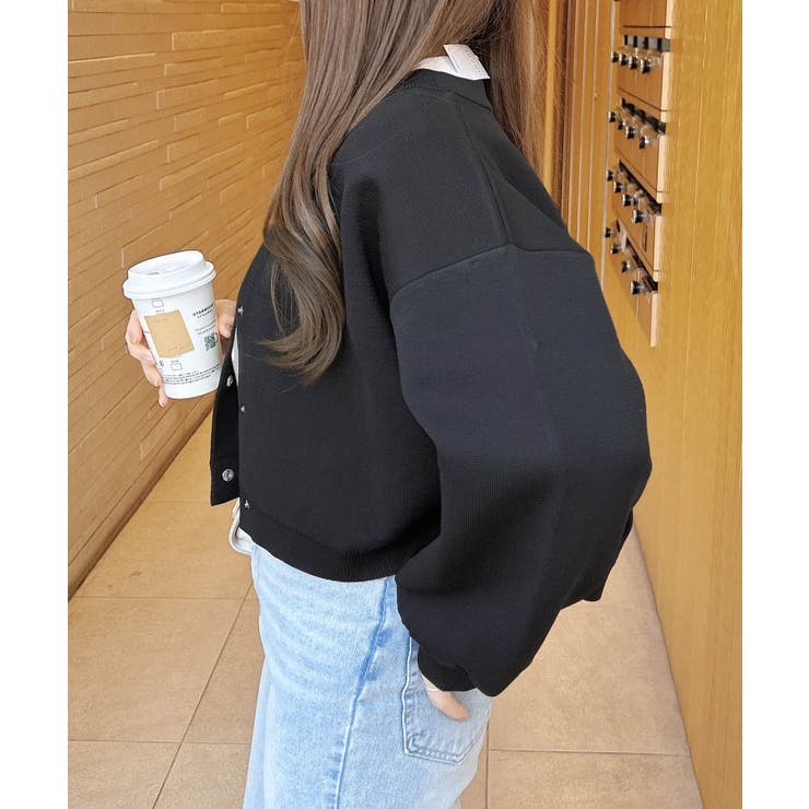 ショート丈スポンディッシュニットカーディガン | INGNI  | 詳細画像9 