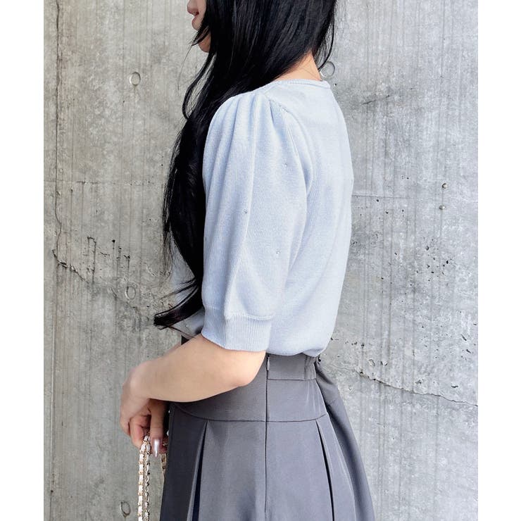 12Gビジュー飛ばしレイヤード風ニット | INGNI  | 詳細画像15 