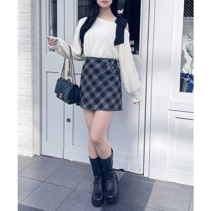 12G肩リボンワンショルフェザーニット | INGNI  | 詳細画像23 