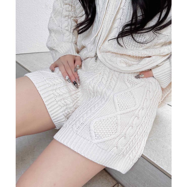 ケーブルニットショートパンツ | INGNI  | 詳細画像2 