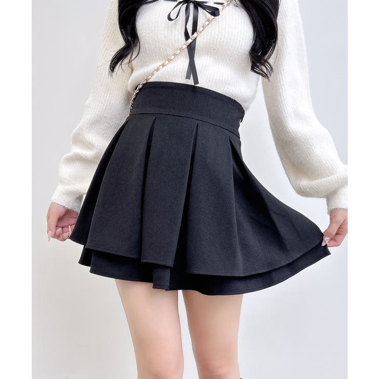 バックレースアップタックフレアスカート | INGNI  | 詳細画像1 